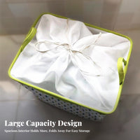 Drawstring Storage Box Foldable Storage Box dirtresistant for Students