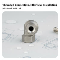 Cyclonic Spray Nozzle 316 Stainless Steel Nozzle High Stream Spray Head for Desulfurization, Dust Removal, Cooling