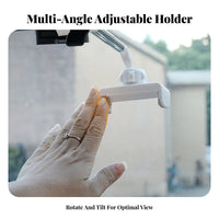 Car Ph Single Mount 360 Degree Rotation Rearview Mirror Ph Single Holder Firm Hold Mobile Accessory for Passengers, Drivers, Back Seat, Navigation
