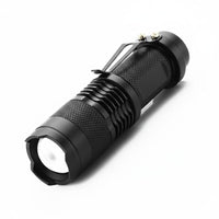 3 Light Modes Multi Color Flashlight Zoomable Zoom Flashlight