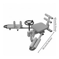 Split Stretching Machine Adjustable 240-Degree Leg Stretcher Support Rollers Split Machine