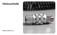 Anti-Twist Rotating Joint 360° Rotation Anti-Kink Hose Swivel Stainless Steel Swivel Quick Coupler for Farmers, Agriculture, Gardening