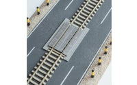 3 Pieces Molded Track Crossing Panels Textured Scenery Compatible Toy Accessory Safe for Dioramas