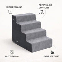 Pet Sofa Bed Access, Dog Small Dogs, Washable Steps, High Density Foam Pet Ramp, Gentle Slope Dog Stairs