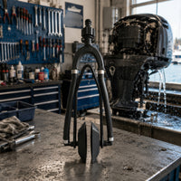 Reinforced Dual Tube Motor Flusher Curved Tubing Outboard Motor Flusher Hose Connection
