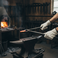 Aramid Heat Resistant Gloves for Industrial Welding, Firefighting, and Steelmaking - Thickened, Extended, Cut-Resistant