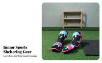 Guard Gear Set Stitched Trim Soft Padding Baseball Leg Guards