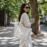 Large Capacity Canvas Tote Bag for Women, Casual Commuter Shoulder Bag, Student Bookbag