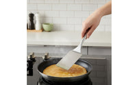 2 Pieces Barbecue Spatula Stainless Steel Grilling Turner Spatula with Slotted Blade Dishwasher Safe Utensil Easy to Clean