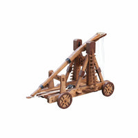 Educational Toy DIY Counterweight-Powered Trebuchet Kit Retro Design 1:30 Scale Trebuchet Model Ancient War Chariot Model for Hobbyists, Desk Decoration