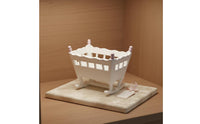 Dollhouse Infant Cradle Realistic Design Miniature Infant Cradle High Detail Dollhouse Rocking Crib for Model Collectors, Hobbyists, Diorama Projects