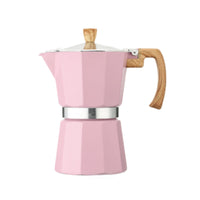 Heat-Resistant Handle Stovetop Coffee Pot Safety Valve Stovetop Espresso Brewer Easy to Clean Italian Espresso Brewer Portable for Office, Camping