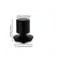 Textured Grip Spring-Loaded Coffee Tamper Flat Circular Base Handheld Coffee Tamper Threaded Bottom Kitchen Tool Compact