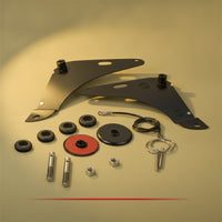 Stainless Steel Hood Pin Bracket Kit Easy to Install Hood Pin Kit with Brackets Slimline Replacement for Car Builders