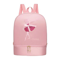 Dance Bag Shoe Compartment Large Capacity Girls Ballet Backpack Water Resistant Ballerina Backpack for Kids