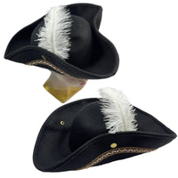 Flannel Pirate Hat Lace Trim Headwear Soft