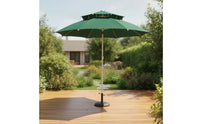 Umbrella with Tilt Tiltable Straight Pole Umbrella Vented for Patio, Backyard, Market Stall