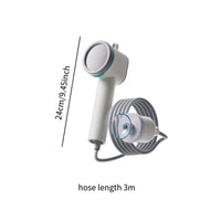 Electric Hand Shower with Hose Rechargeable Handheld Shower Fixture for