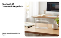 Compartment Organizer Box lint-unrestrictedproof Household Storage Compartmentalized Design