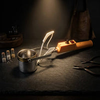 Solder Melting Pot with Handle Handheld Tin Melting Furnace Desoldering Bath Adjustable Temperature Portable for Technicians