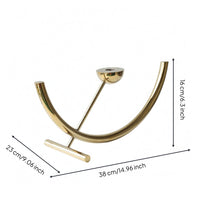 Stainless Steel Candle Holder Minimalist Decor Piece Angled Support