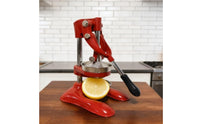 Manual Orange Juicer Easy to Use Stainless Steel Fruit Press Maximum Juice Yield Hand Crank Juicer for Commercial Users, Restaurant, Cafe