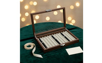 Wooden Pen Storage Box with Transparent Lid Desktop Pen Display Box Rectangular Organizer Luxury for Office