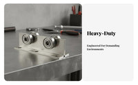 Sliding Door Track Wheel Stainless Steel Hanging Door Trolley Wheel Hanging Rail Pulley Kit Effortless Functioning