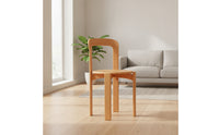 Dining Chair Compact Wooden Dining Chairs Wooden Chair Space-Saving Furniture Long-Lasting for Kitchen, Small Apartment