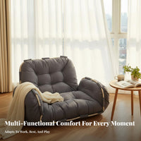 Space-Saving Design Adjustable Tatami Sofa Bed Luxuriously Soft and Comfortable Convertible Lounger Chair Thickly Padded Indoor Furniture No Assembly Required for Apartment Dwellers, Overnight Guests, Bay Window, Small Apartments, Dorm Room