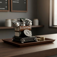 Vintage Telephone Piggy Bank Great Gift Idea Resin Telephone Money Bank Antique Phone Money Box for Collectors, Office, Bookshelf