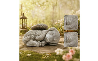 Angel Dog Statue Peaceful Angel Dog Figurine Garden Decoration Long-Lasting Feathered for Pet Owners, Patio, Flower Bed