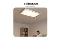 Full light range Flush Mount Panel Light Minimalist Design Slim Panel Light Modern design Ceiling light fixture stablenon-flicker for Families, Homeowners, Interior Designers, Living Room, Bedroom, Hallway, Kitchen