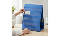Double-Sided Pocket Chart Freestanding Tabletop Pocket Chart Foldable Holder for Teachers, Educators, Classroom, Desk, Homeschool