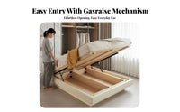 Headboardless Ottoman Bed Gas raise Mechanism Bedroom Furniture Space Saving for People with Small Rooms, Apartment Dwellers, Studio Flat, Guest Room