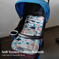 Thickened Design Baby Pushchair Pad All-Season Use Universal Stroller Seat Cushion Machine Washable for Babies, Daily Walks, Outdoor, Travel