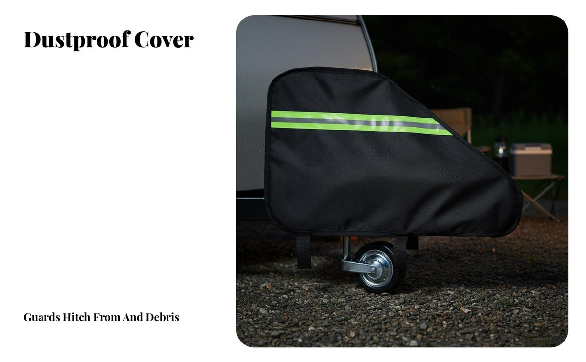 Towing Hitch Cover Reflective Strip Trailer Tow Bar Cover Dustproof Vehicle Accessory for Outdoor, Travel