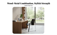 Nordic Design Upholstered Wooden Chair With Armrests Curved Backrest Wooden Chair Minimalist visual appeal Indoor Furniture Padded Seat for Office Workers, Interior Designers, households, Dining Room, Restaurant, Kitchen, Bedroom