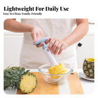 Pineapple Corer Cutter Makes Perfect Rings Pineapple Peeling Tool Cutter Fruit Prepping Tool Food-Safe Material Kitchen Gadget