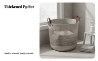 Breathable Design Laundry Basket Ventilated Dirty Clothes Basket Space-Saving for Apartment Dwellers, Families, Bedroom, Living Room, Closet