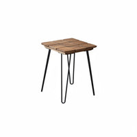 Rustic Design Tiled Wood Top Table Wabi-Sabi Design Living Room Furniture Long-Lasting Handmade for Tea Lovers, Apartment Dwellers, Homeowners, Small Areas, Lounge Area, Bedroom
