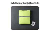 Reflective Rain Suit Windproof High Visibility Rainwear Wear-Resistant High Visibility Rain Suit for Men, Women, Riding, Rainy Weather, Roadside Work
