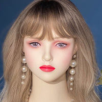 Cosplay Head Model Live Stream Prop True-to-Life Mannequin Head Life Size for Salon Owners, Photo Photography