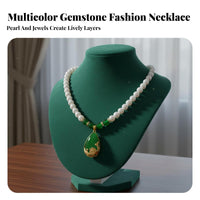 Pearl Choker Adjustable Length Luxurious Rhinestone Accents for Weddings