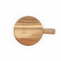 Smooth Finish Board with Handle Rustic Kitchenware for Food Presentation