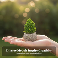 Micro Landscape Ornament Foliage Y Texture Miniature Foliage Model Lifelike Design Terrarium Decoration Accessories for Hobbyists, Adults, Dollhouse