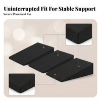 3 Pieces Resilient Car Seat Leveling Pad Breathable Rear Seat Support Cushion Wear-Resistant Sleeping Pad Set Pain Relief
