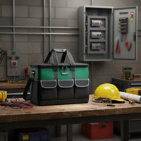 Wear-Resistant Square Tool Bag Thickened Heavy Duty Tool Bag Adjustable Shoulder Strap Padded Handle for Electricians