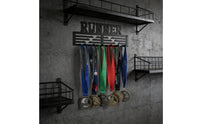 Easy Installation Long-Distance Race Medal Display Showcase Achievements Runner Medal Holder High Capacity Metal Awards Holder Sleek Design for Bedroom