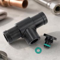 Leak-Resistant Heater Hose Connector with Seal Upgraded Coolant Bleeder Port Sturdy Coolant Bleeder with Plug Sturdy for Engine Bay
